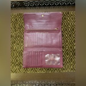 Marc Jacobs leather wallet maroon